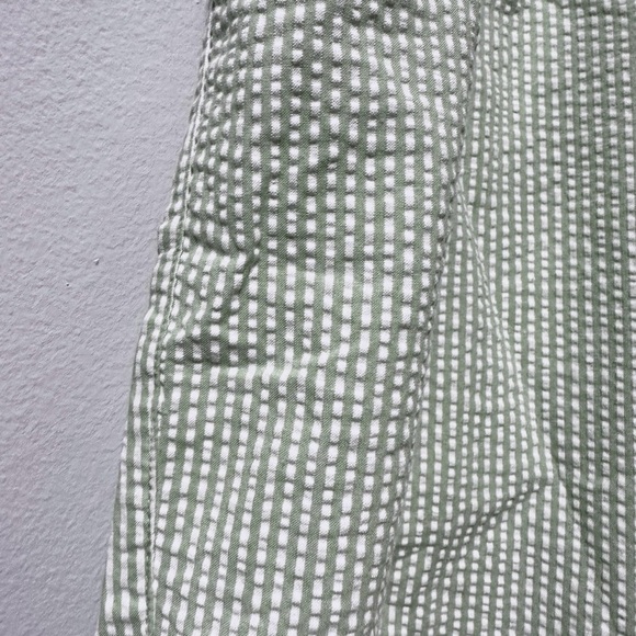 Vintage Calypso Coolers Green Seersucker Capris Pull-On Pants Women’s Size XL - Picture 7 of 11